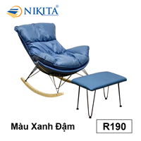 Ghế bập bênh đơn thư giãn (NKT-R190 màu Xanh Đậm)